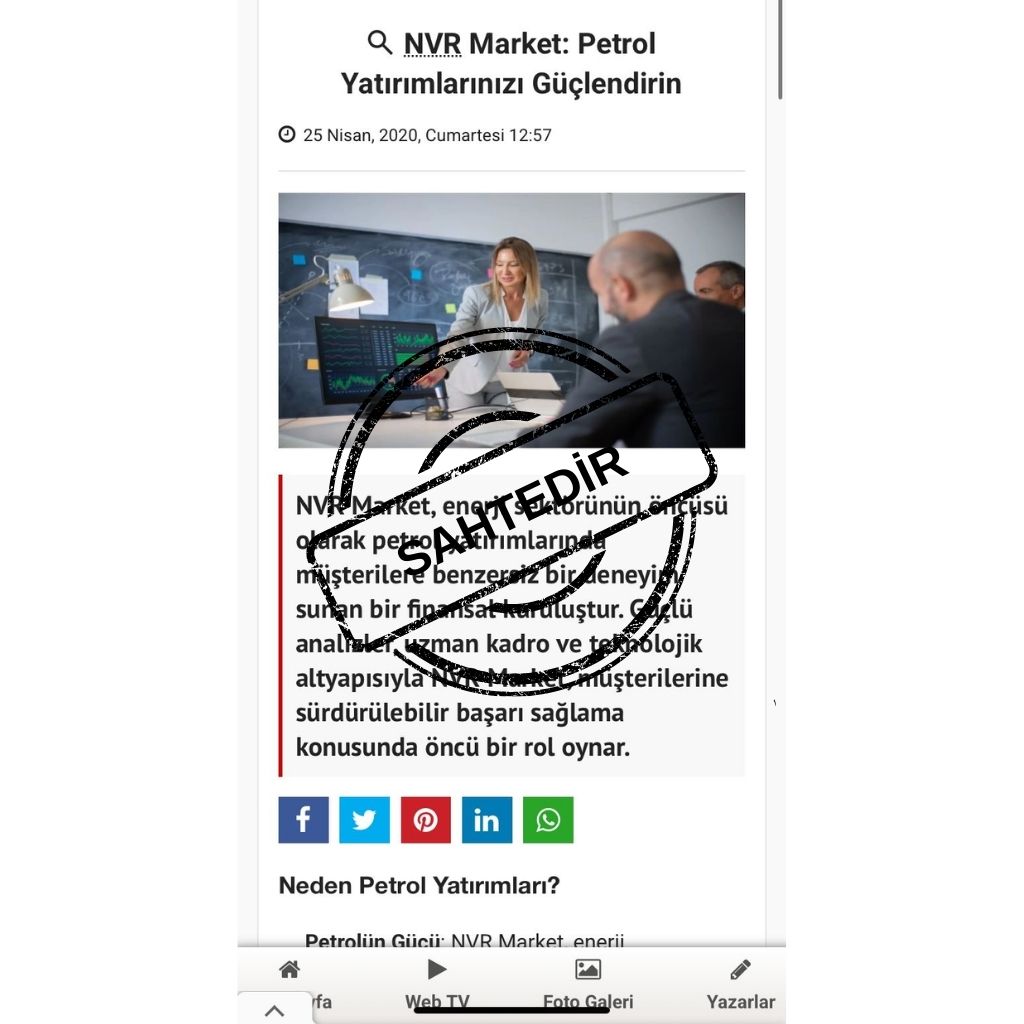 NVR Invest Forex Dolandırıcılığı 3 sahtenvrhaber6 | Savun Hukuk Danışmanlık