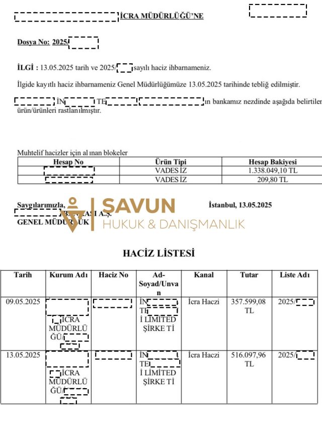 1.300.000 TL Tespit & Tahsilat