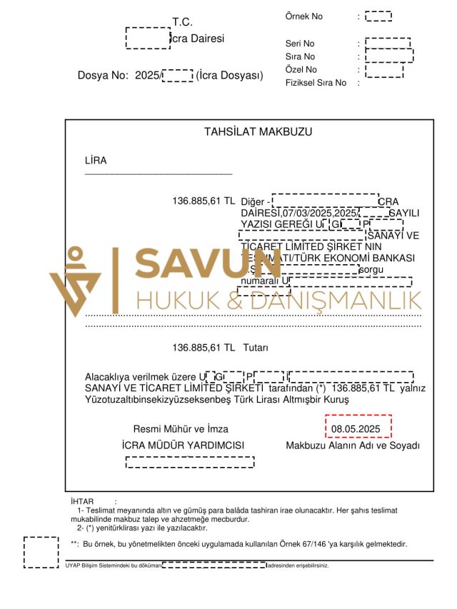 136.885 TL Yasa Dışı Forex Firmasından Tahsilat