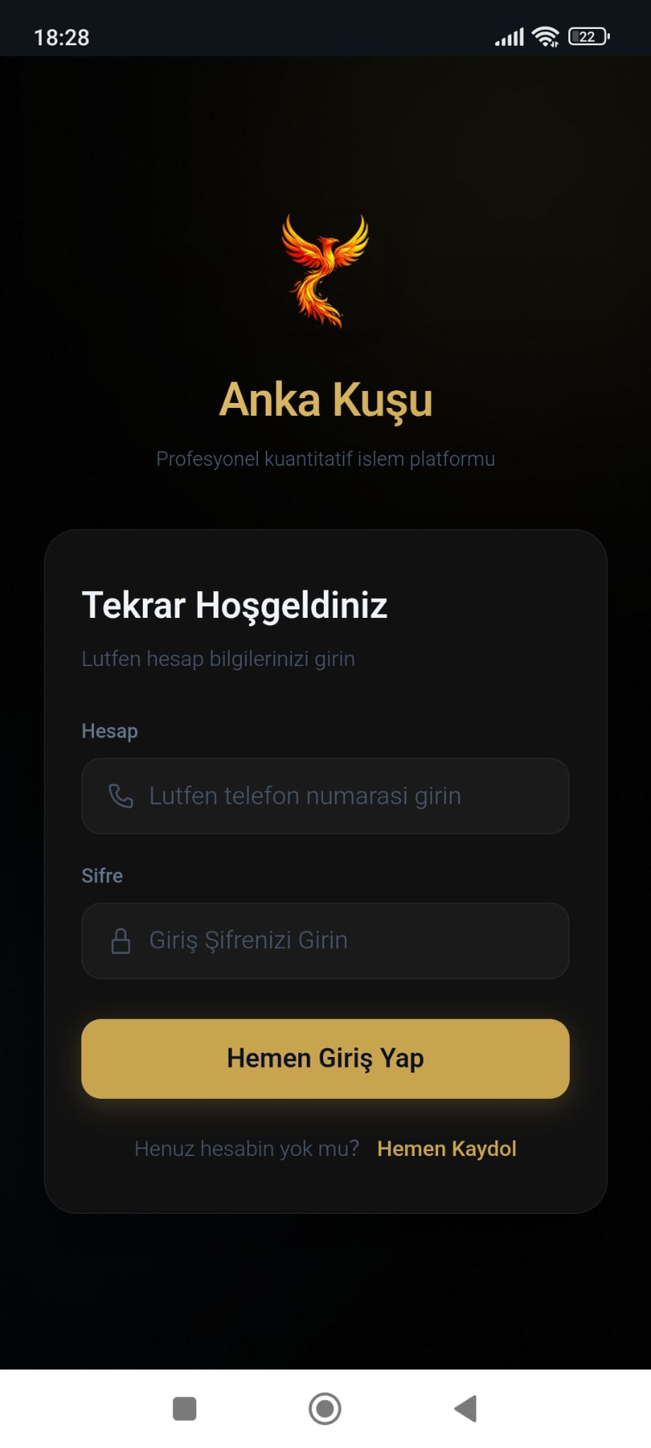 Anka Kuşu Phoenix Go sahte yatırım uygulaması