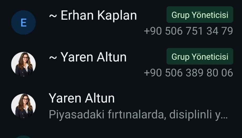 Erhan Kaplan Yaren Altun grup yöneticileri