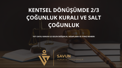 kentsel donusumde 2 3 cogunluk kurali | Savun Hukuk Danışmanlık