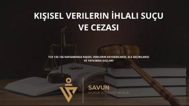 kisisel verilerin ihlali sucu ve cezasi | Savun Hukuk Danışmanlık