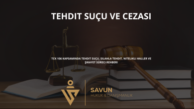 tehdit sucu ve cezasi | Savun Hukuk Danışmanlık