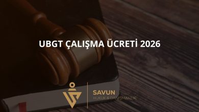 UBGT Çalışma Ücreti 2026