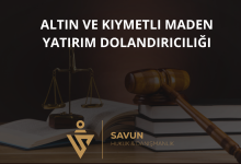 Altın ve Kıymetli Maden Yatırım Dolandırıcılığı