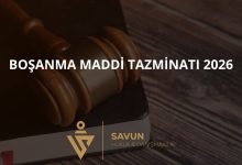 Boşanma Maddi Tazminatı 2026