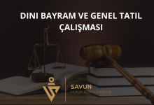 Dini Bayram ve Genel Tatil Çalışması