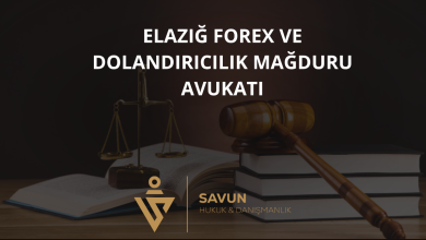 Elazığ Forex ve Dolandırıcılık Mağduru Avukatı