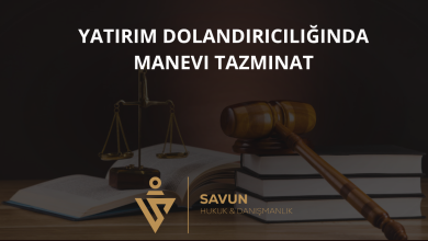 Yatırım Dolandırıcılığında Manevi Tazminat