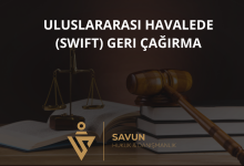 Uluslararası Havalede (SWIFT) Geri Çağırma