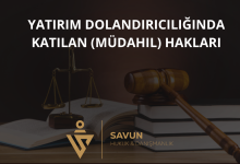 Yatırım Dolandırıcılığında Katılan (Müdahil) Hakları