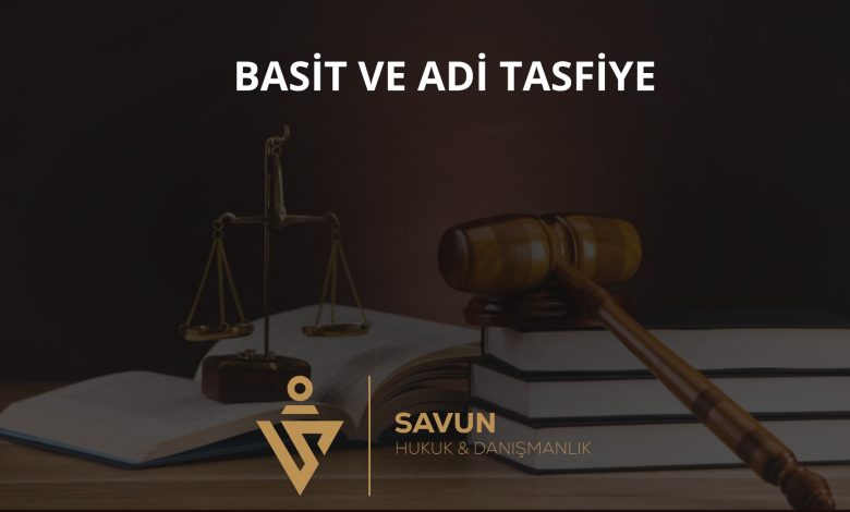 İflasta Basit ve Adi Tasfiye 1 İflasta Basit ve Adi Tasfiye