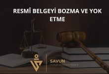 Resmî Belgeyi Bozma, Yok Etme veya Gizleme