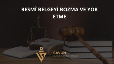 Resmî Belgeyi Bozma, Yok Etme veya Gizleme