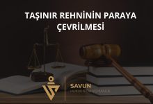 Taşınır Rehninin Paraya Çevrilmesi