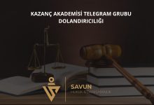 Kazanc Akademisi Telegram Grubu Dolandiriciligi | Savun Hukuk Danışmanlık