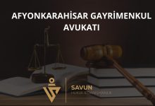 Afyonkarahisar gayrimenkul avukatı