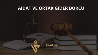 Aidat ve Ortak Gider Borcu 2 Aidat ve ortak gider borcu