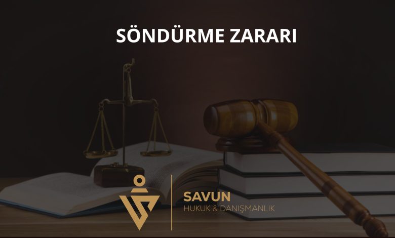 İtfaiye müdahalesi ve söndürme sırasında doğan zarar
