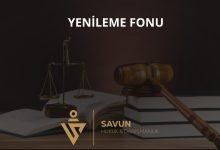 Yenileme fonu ve satış kazancı