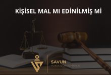 Kişisel mal savunmasının ispatı Yargıtay Hukuk Genel Kurulu kararı