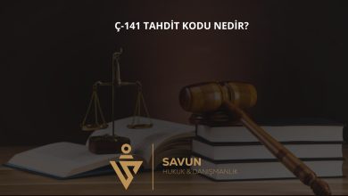 Ç-141 Tahdit Kodu Nedir