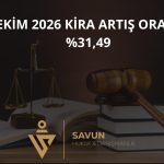 Ekim 2026 kira artış oranı ,49 TÜFE 12 aylık ortalama