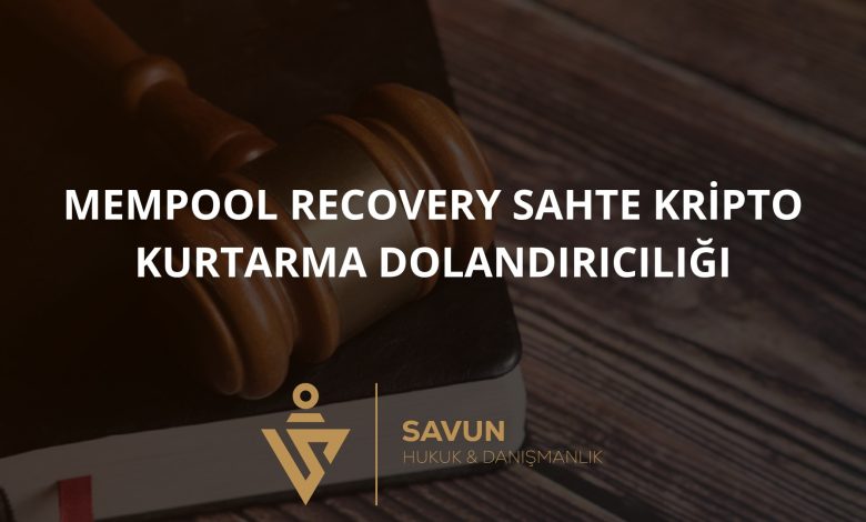 Mempool Recovery Sahte Kripto Kurtarma Dolandırıcılığı