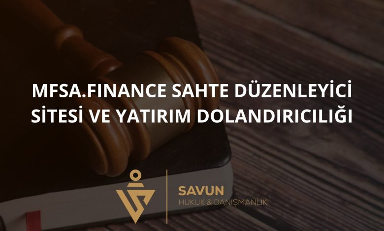 mfsa.finance Sahte Düzenleyici Sitesi ve Yatırım Dolandırıcılığı