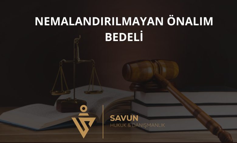 Nemalandırılmayan Önalım Bedeli – AYM 2021/1240 1 Nemalandırılmayan Önalım Bedeli – AYM 2021/1240