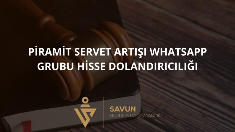 Piramit Servet Artışı WhatsApp Grubu – Piramit Menkul Kıymetler Adı Kullanılarak Hisse Dolandırıcılığı