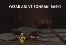 Yazar Adını Baskıdan Silmek – Yargıtay 11. HD 2026/4097